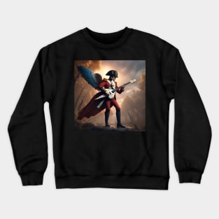 Napoleon plays electric guitar Crewneck Sweatshirt